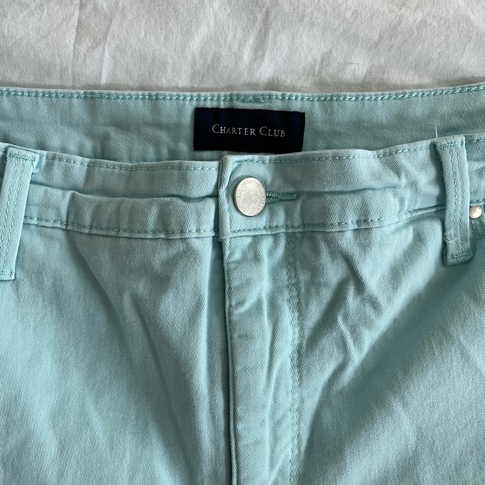 Women’s Light Aqua Shorts Size 16 - Picture 4 of 8